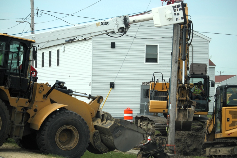 Infrastructure work at Fort McCoy