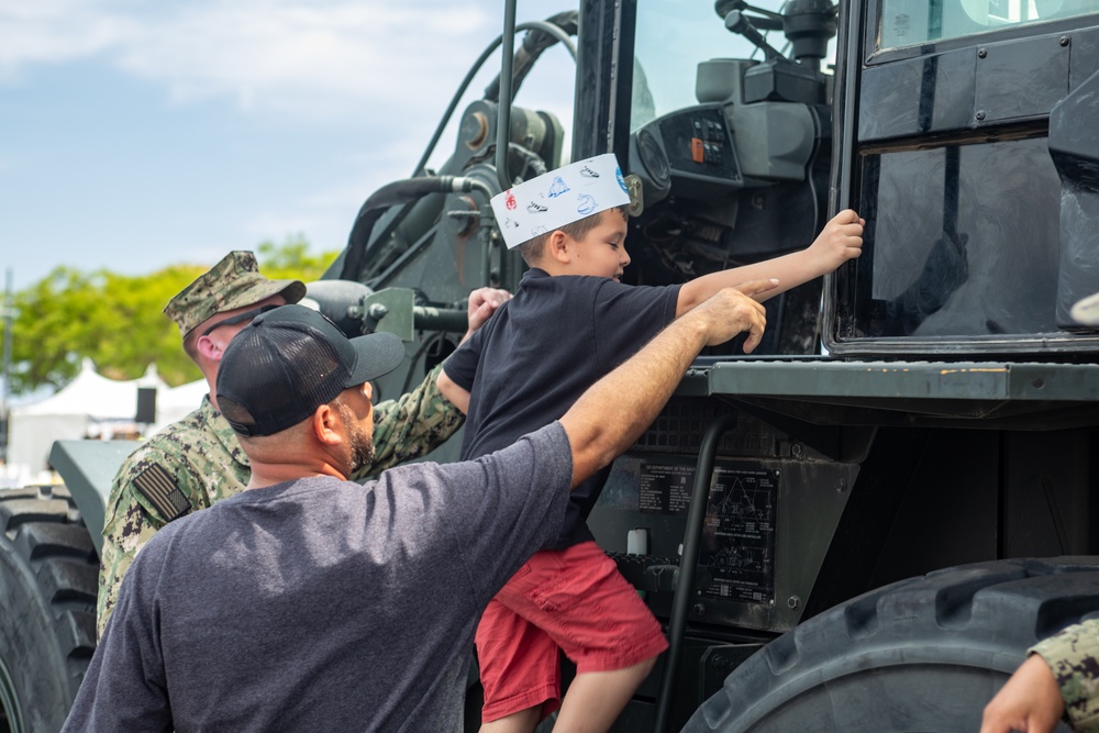NMCB 4 Seabees at Los Angeles Fleet Week 2025
