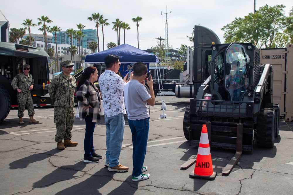 NMCB 4 Seabees at Los Angeles Fleet Week 2025