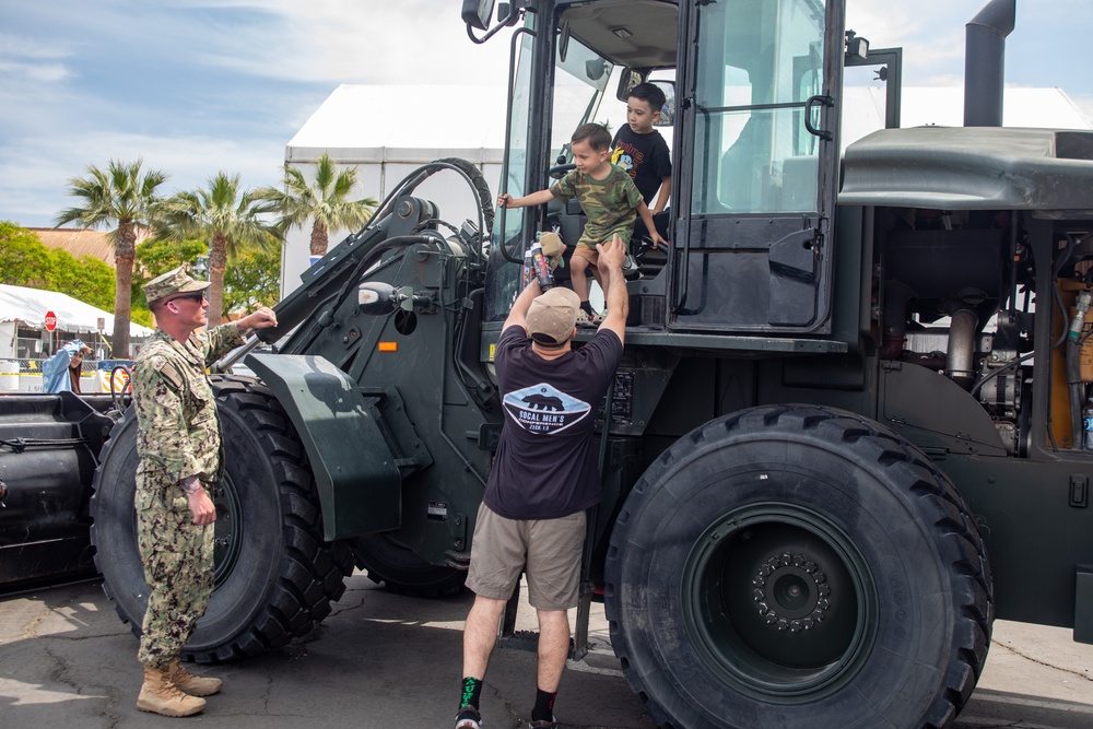 NMCB 4 Seabees at Los Angeles Fleet Week 2025