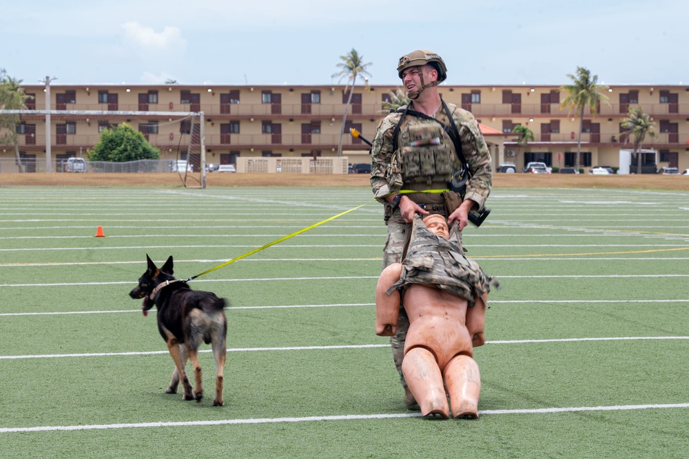 Andersen AFB hosts PACAF ACSA K9 competition
