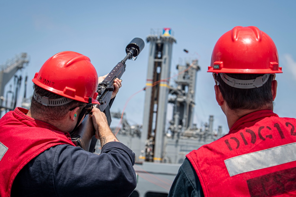 USS Higbee conducts replenishment-at-sea