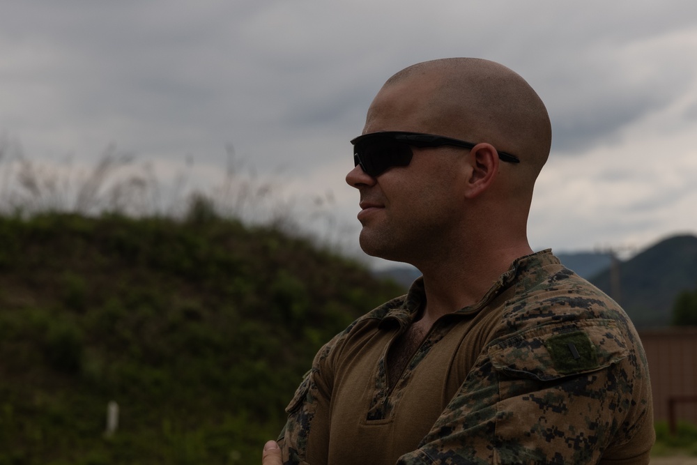 Activated Reserve Marines Conduct a Live Fire Range during Korea Viper 25.4