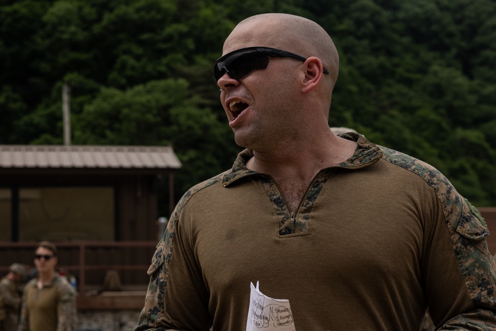 Activated Reserve Marines Conduct a Live Fire Range during Korea Viper 25.4