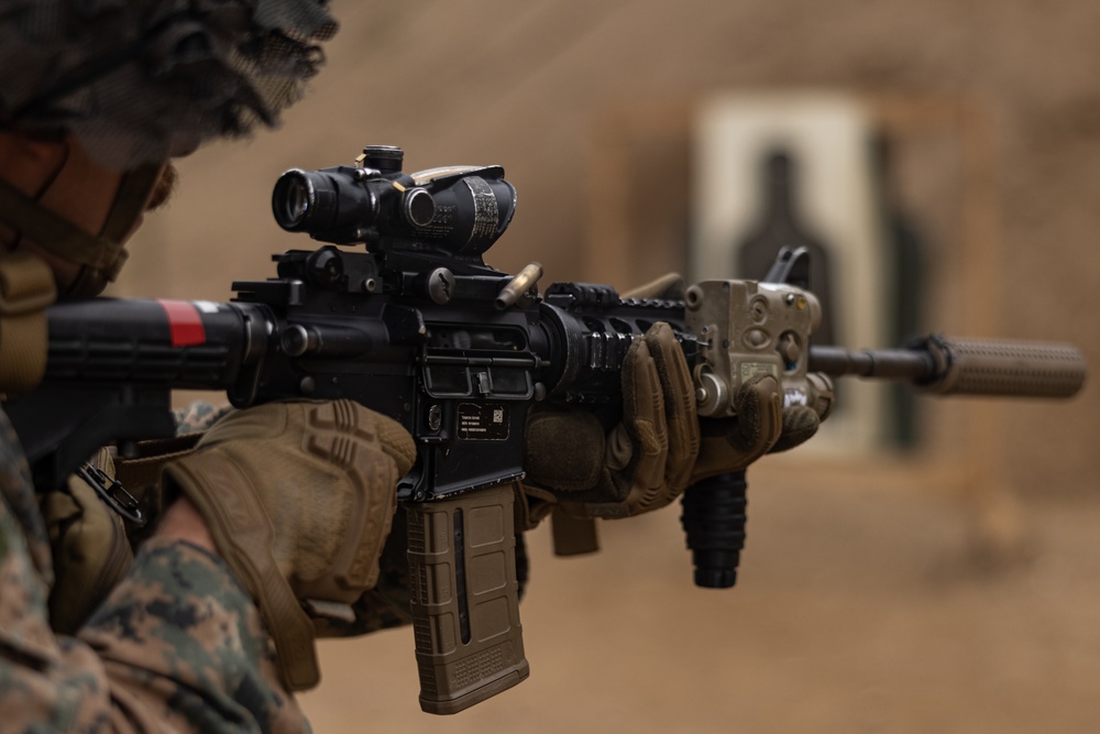Activated Reserve Marines Conduct a Live Fire Range during Korea Viper 25.4