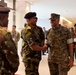 U.S. Marine Corps Gen. Michael Langley conducts a walkthrough with Kenyan Gen. Charles Kahariri at the African Chiefs of Defense Conference 2025