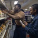 George Washington Sailors take inventory