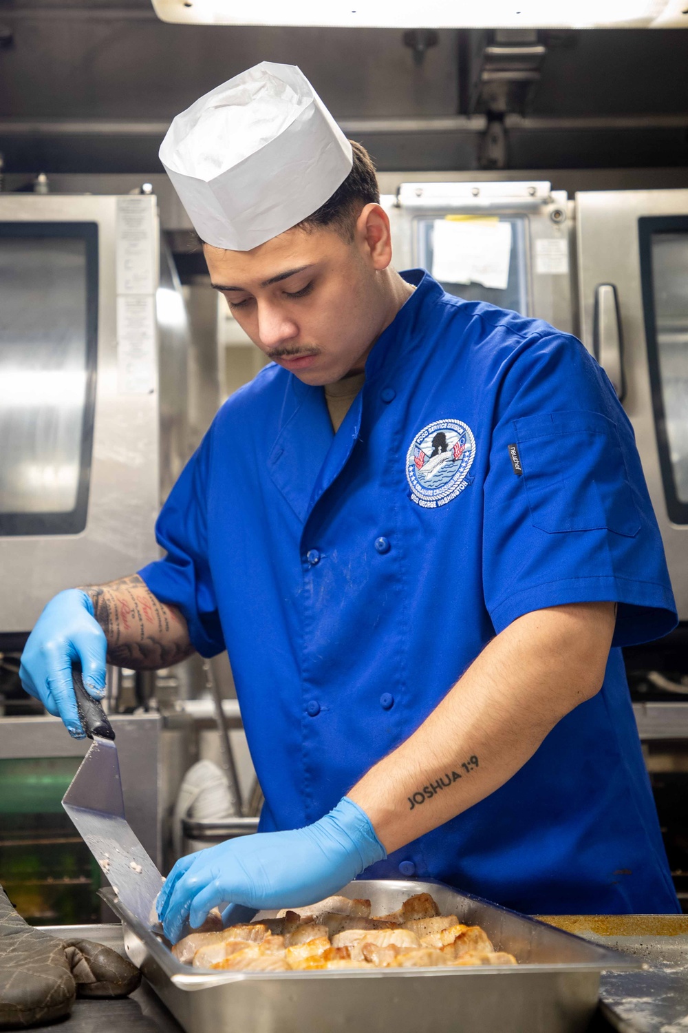 George Washington Sailors take inventory