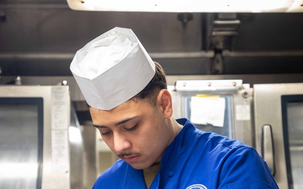 George Washington Sailors take inventory