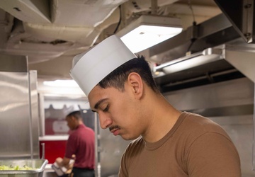 George Washington Sailors take inventory