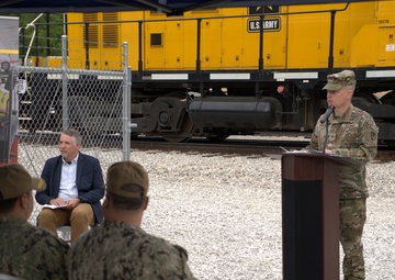 Modernization ensures lethality: CAAA new explosive railcar holding yard delivers critical munitions outload readiness