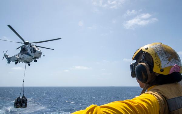 USS Sterett conducts operations in the U.S. Central Command area of responsibility as part of the Carl Vinson Carrier Strike Group