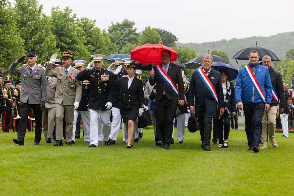 1st MARDIV Marines participate in Aisne-Marne Belleau Wood Ceremony 2025