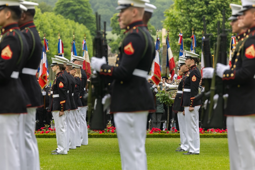 1st MARDIV Marines participate in Aisne-Marne Belleau Wood Ceremony 2025