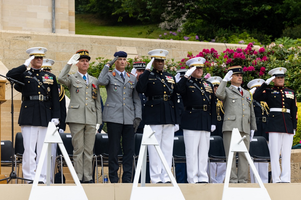 1st MARDIV Marines participate in Aisne-Marne Belleau Wood Ceremony 2025