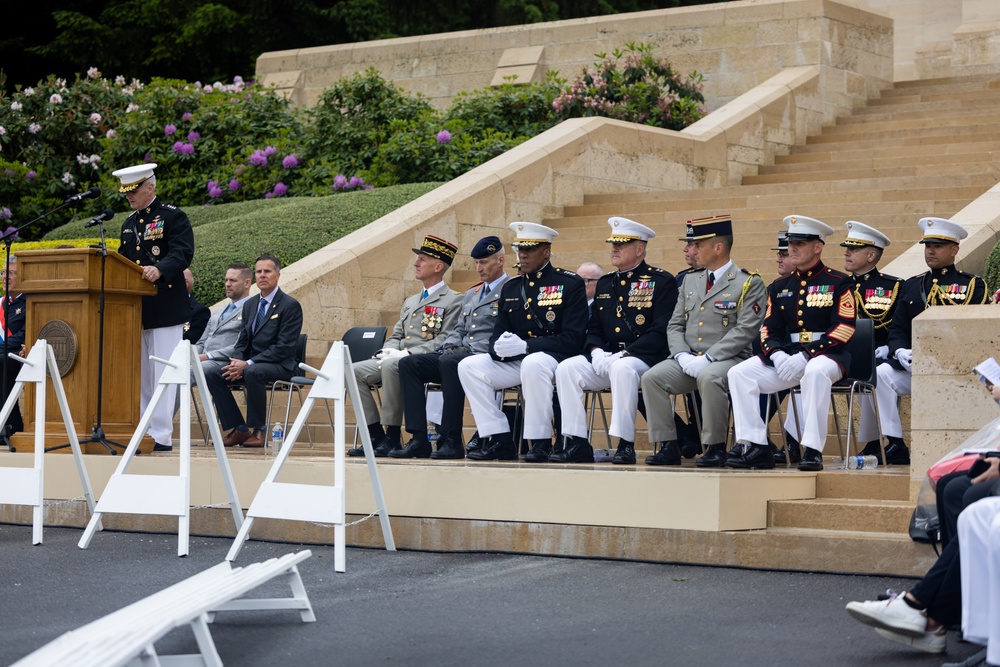 1st MARDIV Marines participate in Aisne-Marne Belleau Wood Ceremony 2025