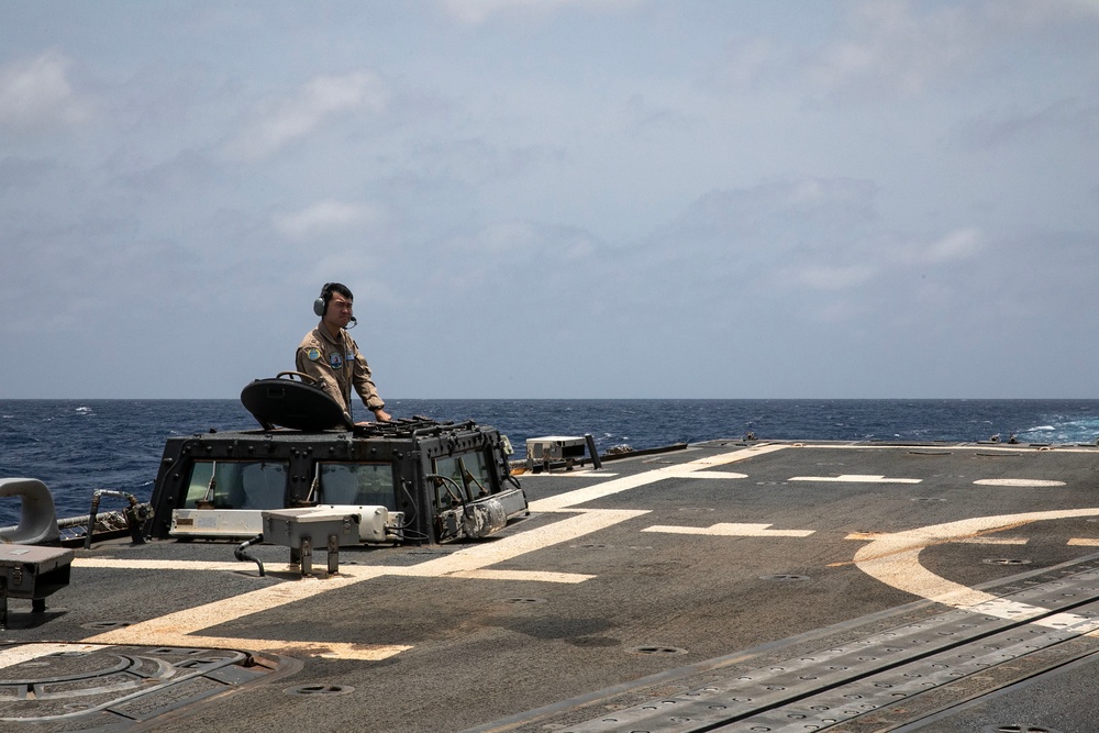 USS Wayne E. Meyer conducts operations in the U.S. Central Command area of responsibility as part of the Carl Vinson Carrier Strike Group