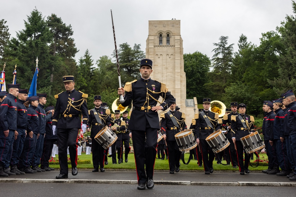 1st MARDIV Marines participate in Aisne-Marne Belleau Wood Ceremony 2025