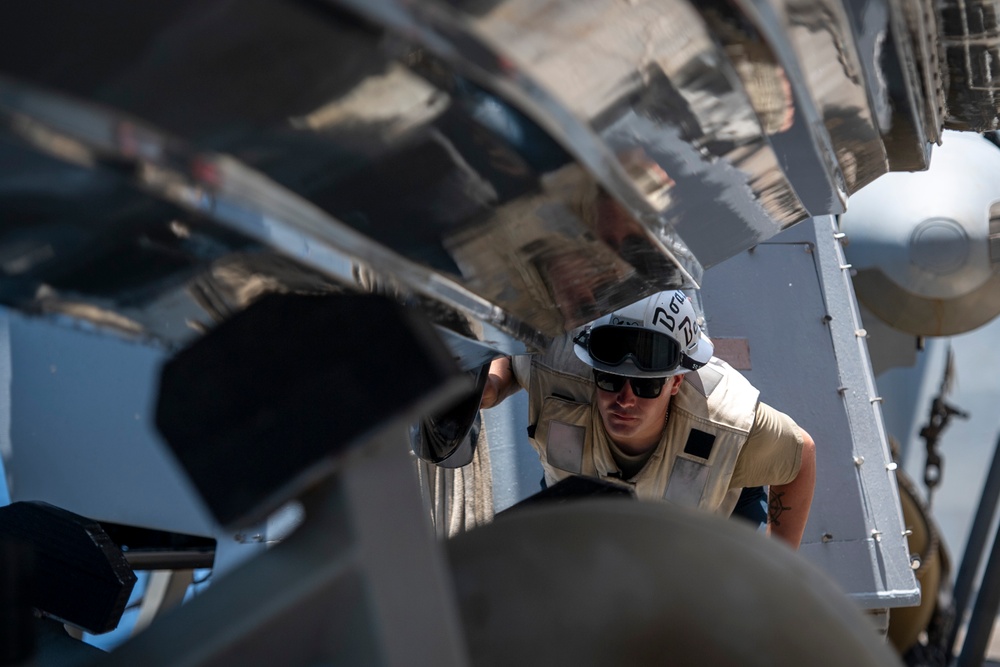 USS Sterett conducts operations in the U.S. Central Command area of responsibility as part of the Carl Vinson Carrier Strike Group