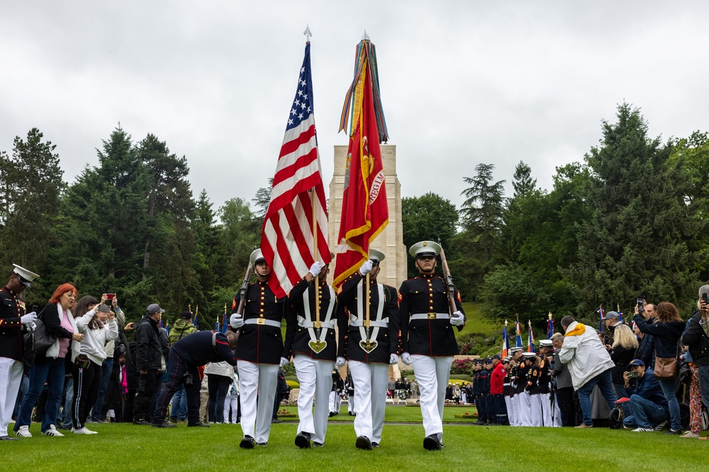 1st MARDIV Marines participate in Aisne-Marne Belleau Wood Ceremony 2025