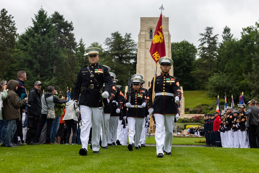 1st MARDIV Marines participate in Aisne-Marne Belleau Wood Ceremony 2025