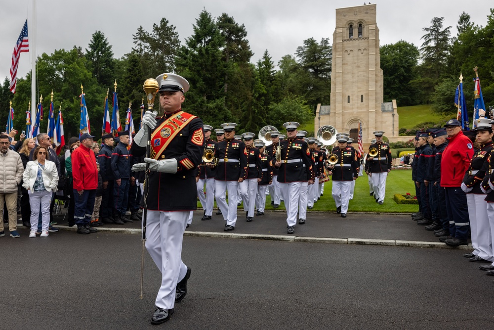 1st MARDIV Marines participate in Aisne-Marne Belleau Wood Ceremony 2025