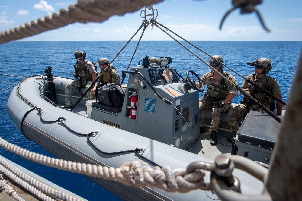 USS Sterett conducts operations in the U.S. Central Command area of responsibility as part of the Carl Vinson Carrier Strike Group