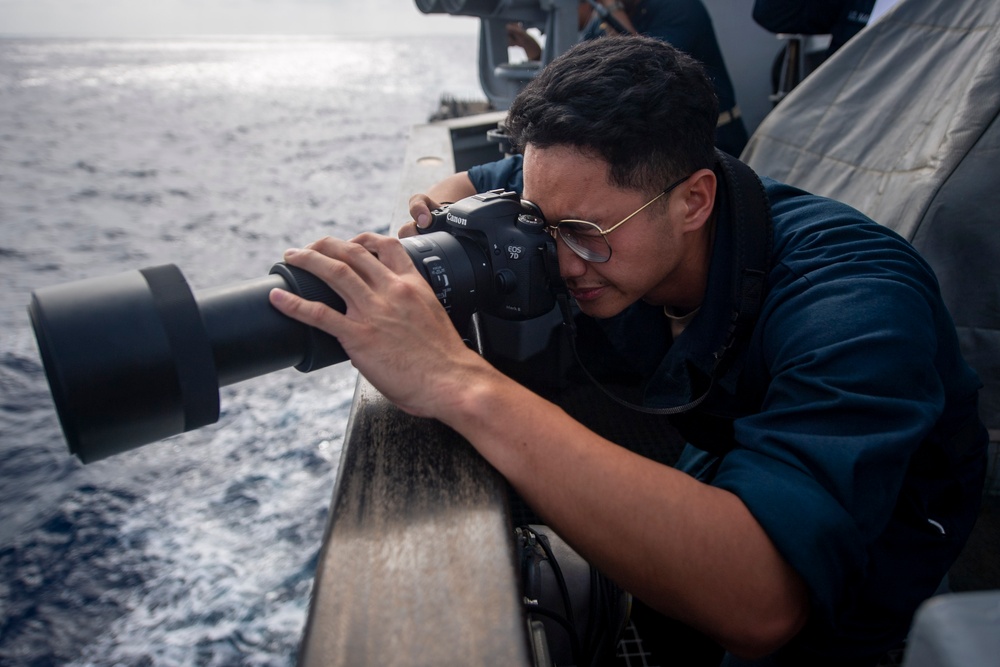 USS Sterett conducts operations in the U.S. Central Command area of responsibility as part of the Carl Vinson Carrier Strike Group