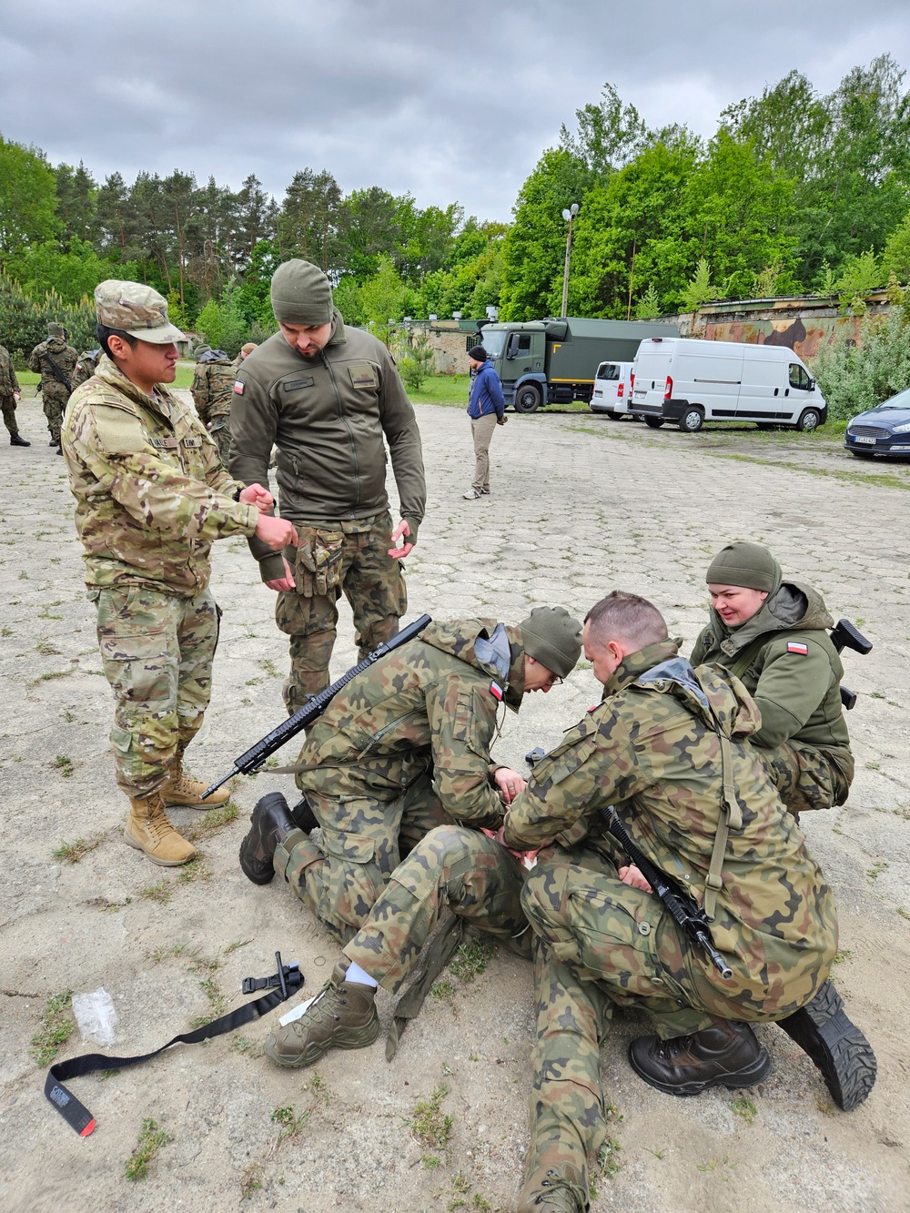 U.S. Army and Polish Territorial Defense Forces Conduct Joint Medical Training Exercise