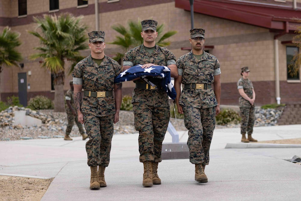 1st MARDIV holds quarterly colors ceremony