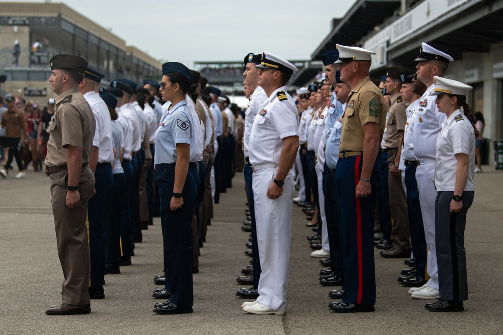 Indiana service members support 2025 Indianapolis 500