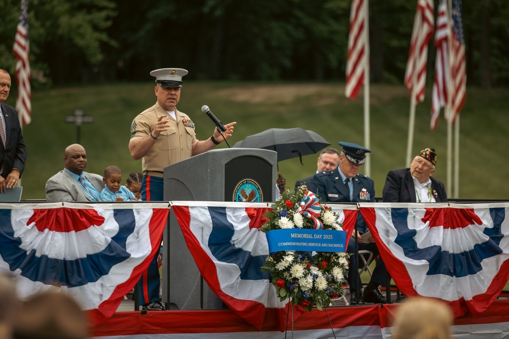 Memorial Day Wreath Laying Ceremony at National Memorial Cemetery at Quantico