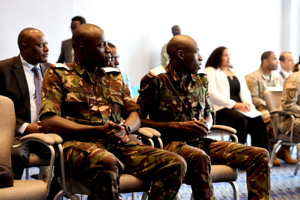 Gen. Michael Langley celebrates Kenyan Military Soldiers accepted into U.S. Military Academies at the African Chiefs of Defense Conference 2025
