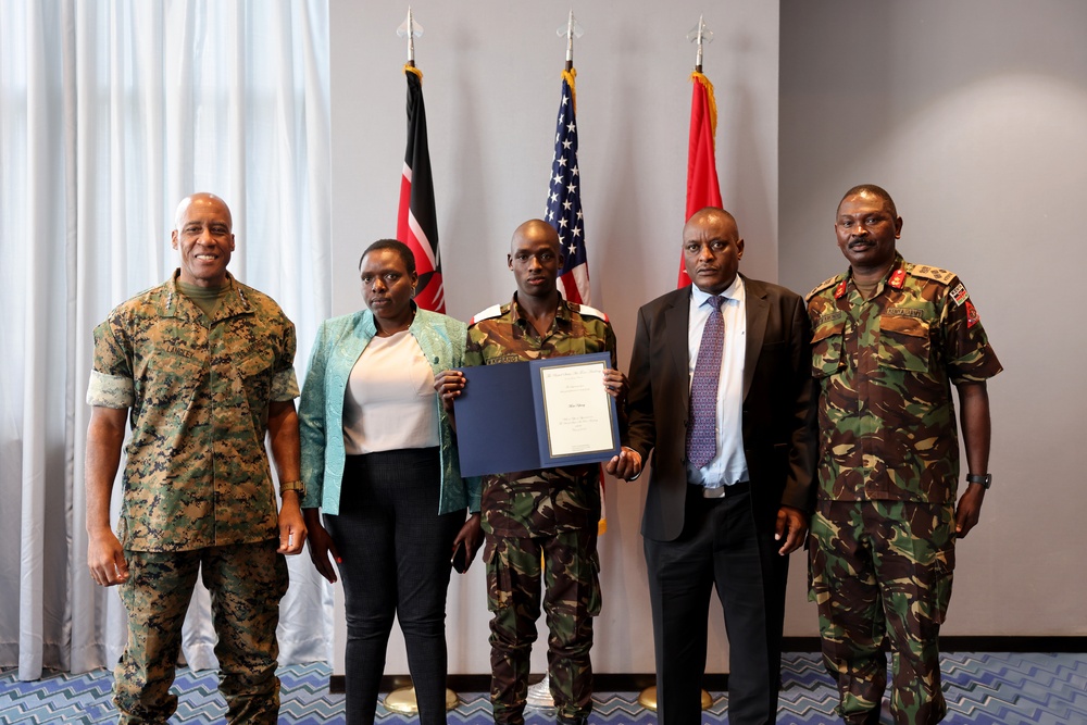 Gen. Michael Langley celebrates Kenyan Military Soldiers accepted into U.S. Military Academies at the African Chiefs of Defense Conference 2025