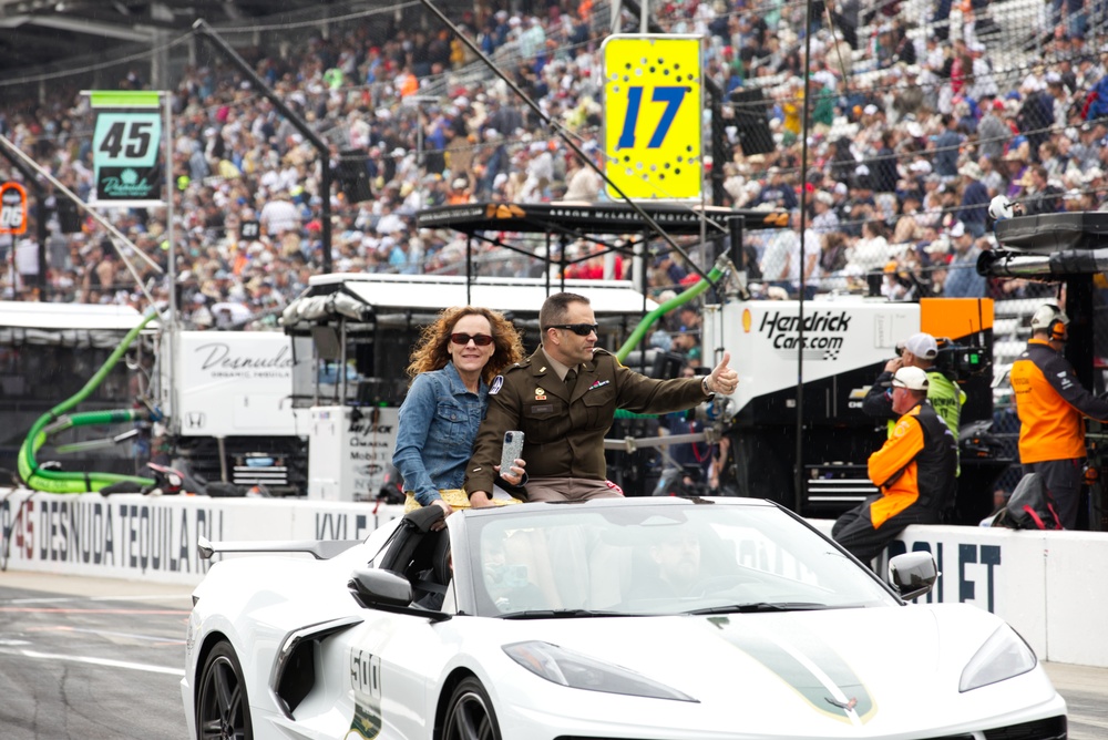 Indianapolis 500 Prerace Ceremonies Feature and Honor Service Members.