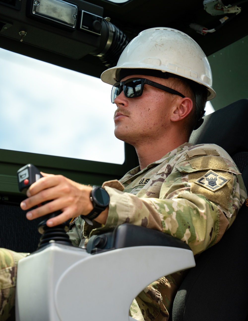 3rd ID 92nd Engineer Battalion Prepare Site for New Rocky the Bulldog Statue