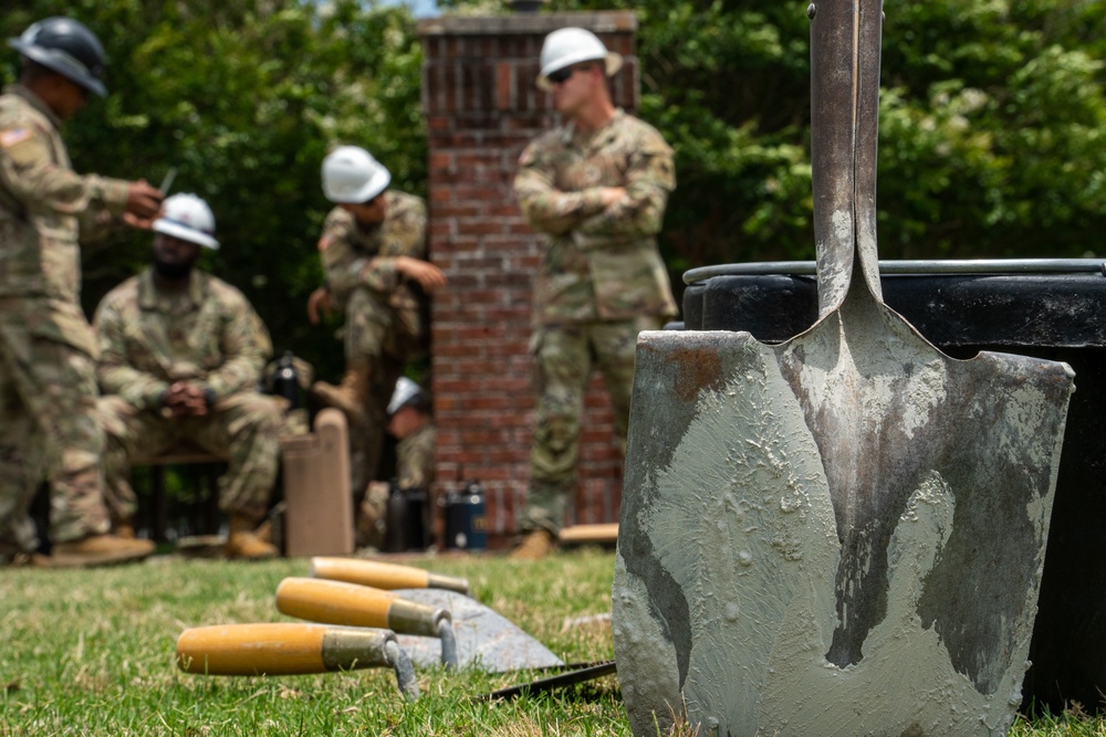 3rd ID 92nd Engineer Battalion Prepare Site for New Rocky the Bulldog Statue