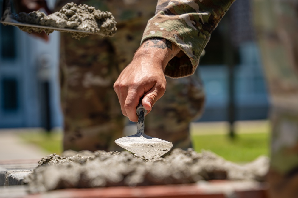 3rd ID 92nd Engineer Battalion Prepare Site for New Rocky the Bulldog Statue