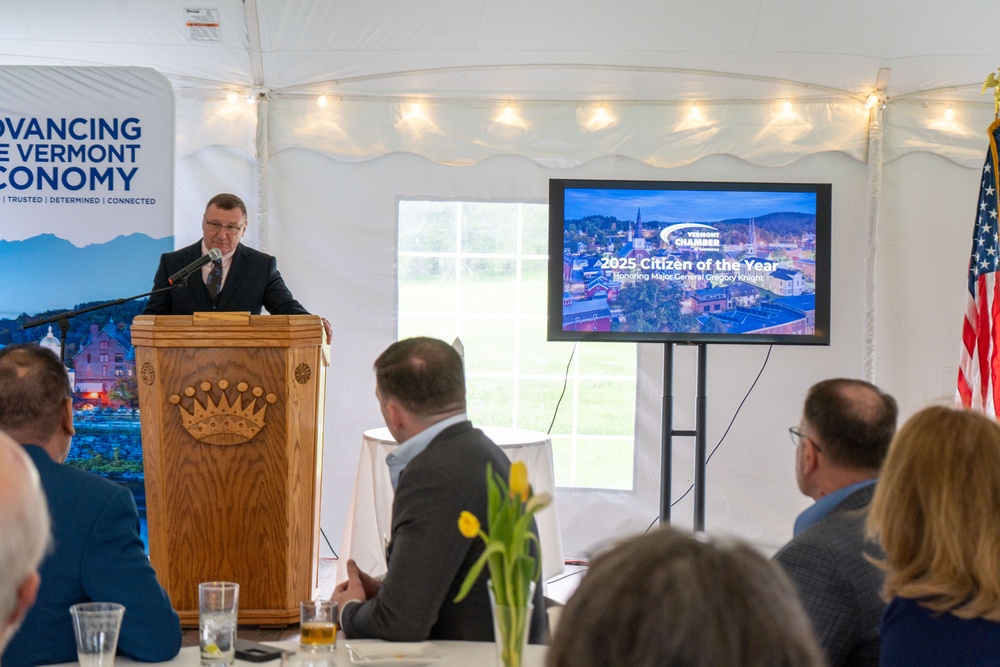 Vermont Chamber of Commerce Celebrates Major General Knight as 2025 Citizen of the Year
