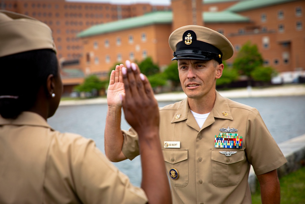 Naval Medical Forces Atlantic Personnel Specialist Selected for Advancement to Master Chief Reenlists