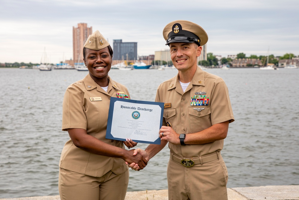 Naval Medical Forces Atlantic Personnel Specialist Selected for Advancement to Master Chief Reenlists