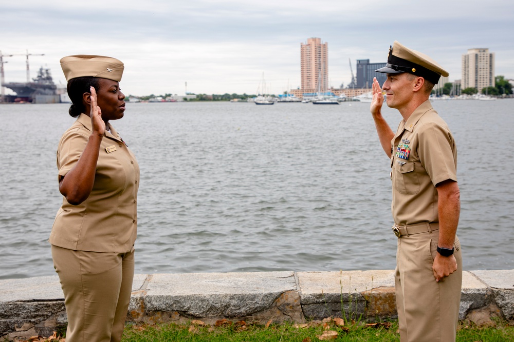 Naval Medical Forces Atlantic Personnel Specialist Selected for Advancement to Master Chief Reenlists