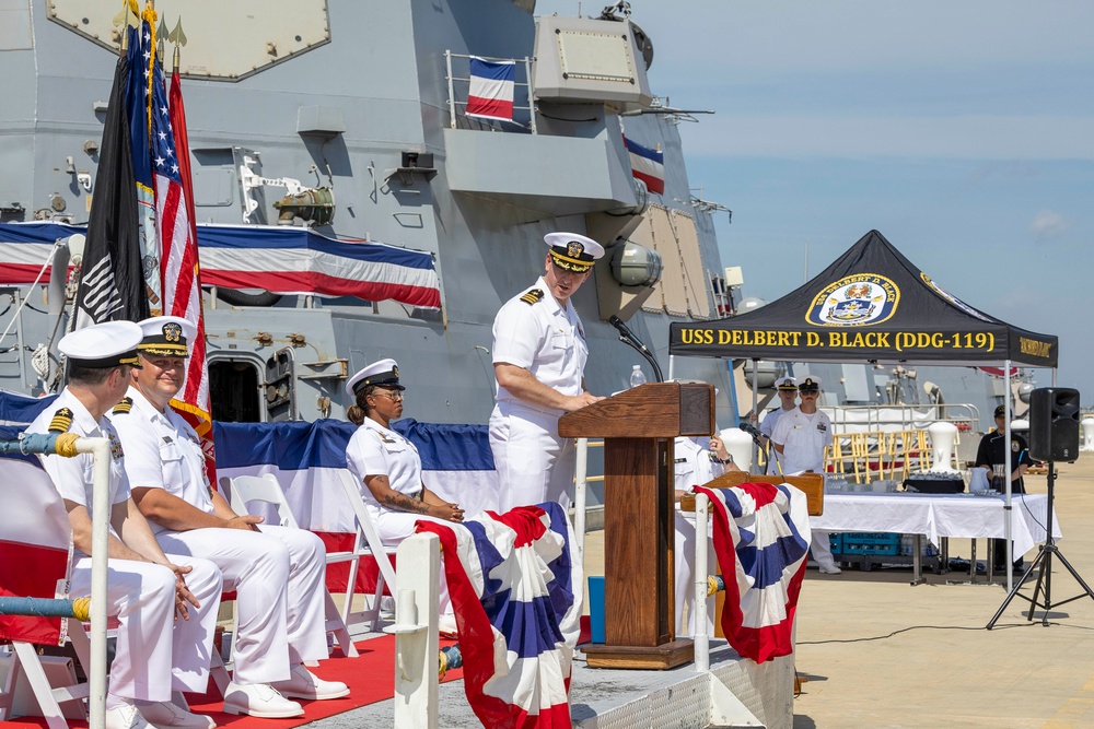 USS Delbert D. Black (DDG 119) Change of Command