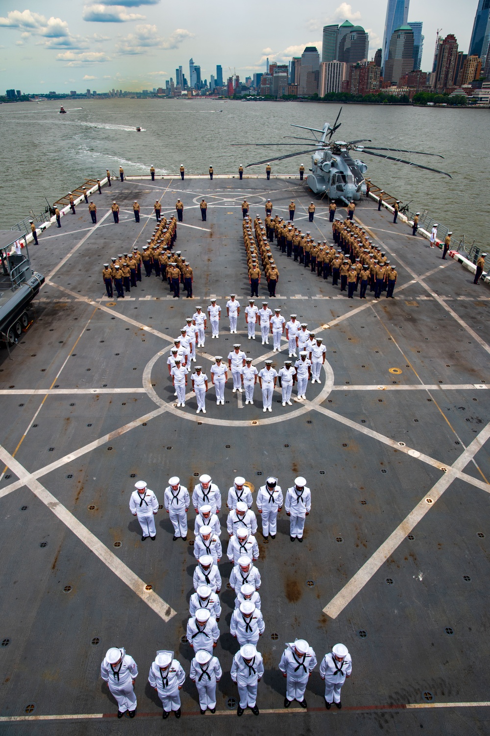 USS New York Departs Fleet Week NYC