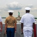 USS New York Departs Fleet Week NYC