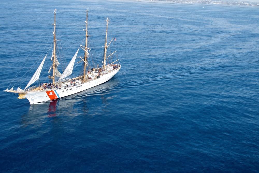 U.S. Coast Guard Cutter Eagle departs Los Angeles Fleet Week 2025