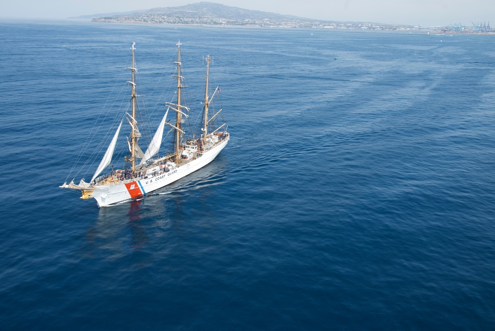 U.S. Coast Guard Cutter Eagle departs Los Angeles Fleet Week 2025