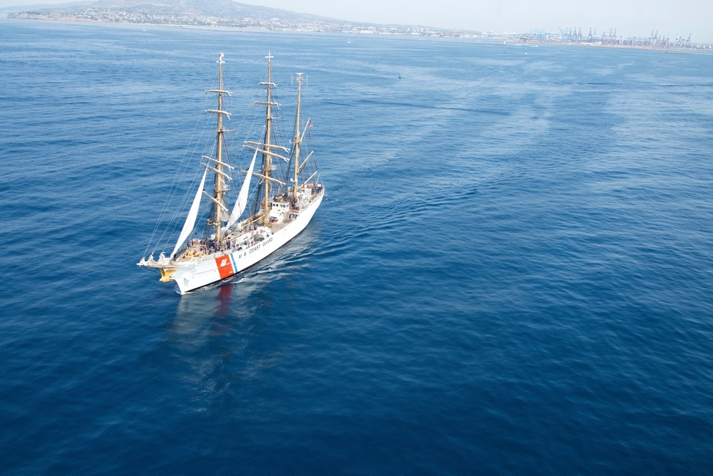 U.S. Coast Guard Cutter Eagle departs Los Angeles Fleet Week 2025