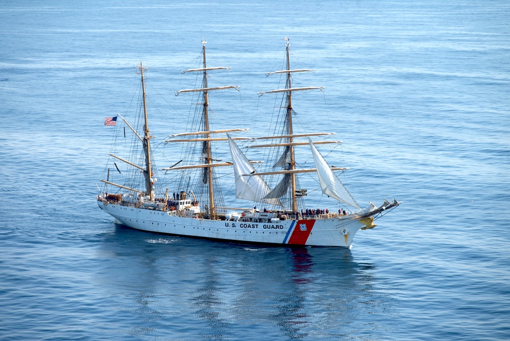 U.S. Coast Guard Cutter Eagle departs Los Angeles Fleet Week 2025