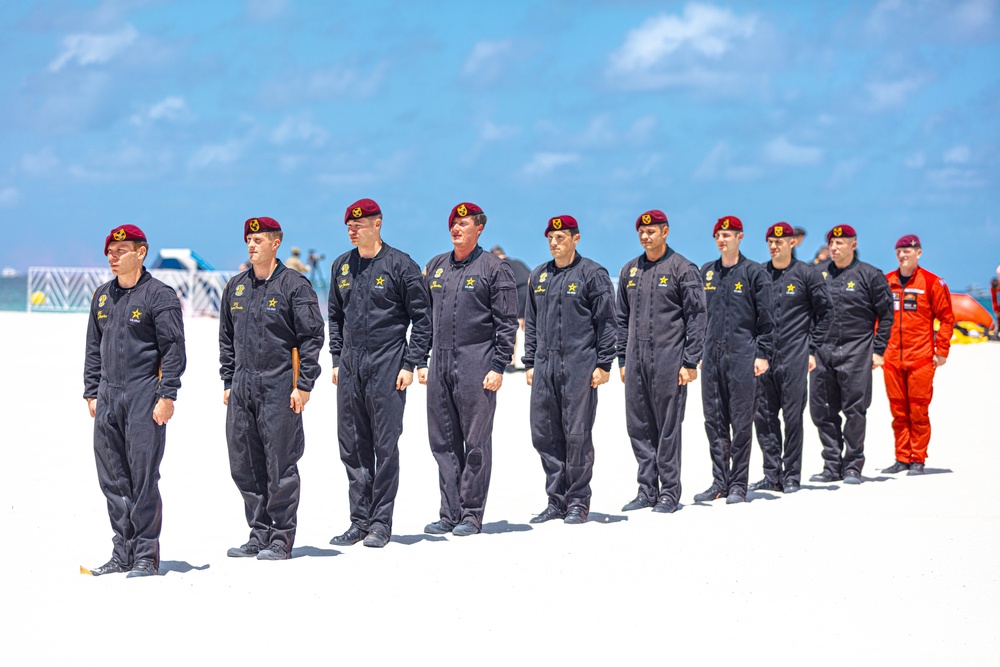 U.S. Army Parachute Team Joins British Army Red Devils for Hyundai Air and Sea Show